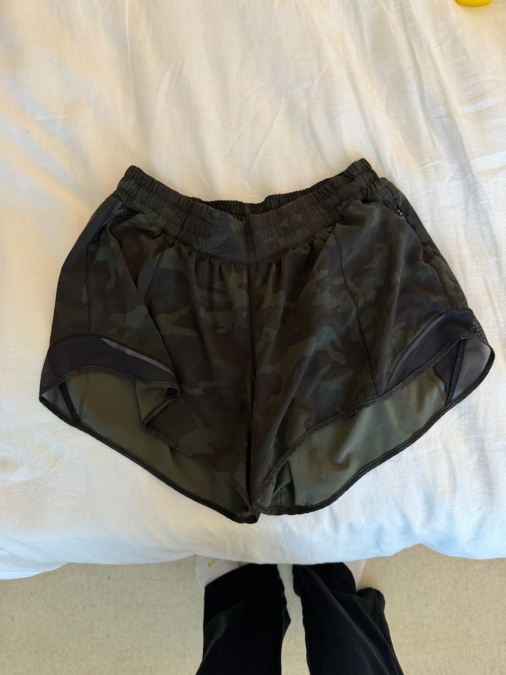 lululemon athletica Camo Runner Shorts - Black/Olive